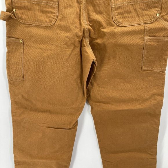 Carhartt Relaxed Fit Brown Double Knee Carpenter Pants Mens 40x32 - Picture 10 of 11